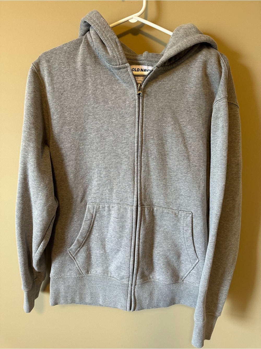 Old Navy Youth Gray Full-Zip Hooded Sweatshirt